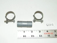 3/4 Straight Barbed Hose Metal Coupling Connector Fitting Joiner