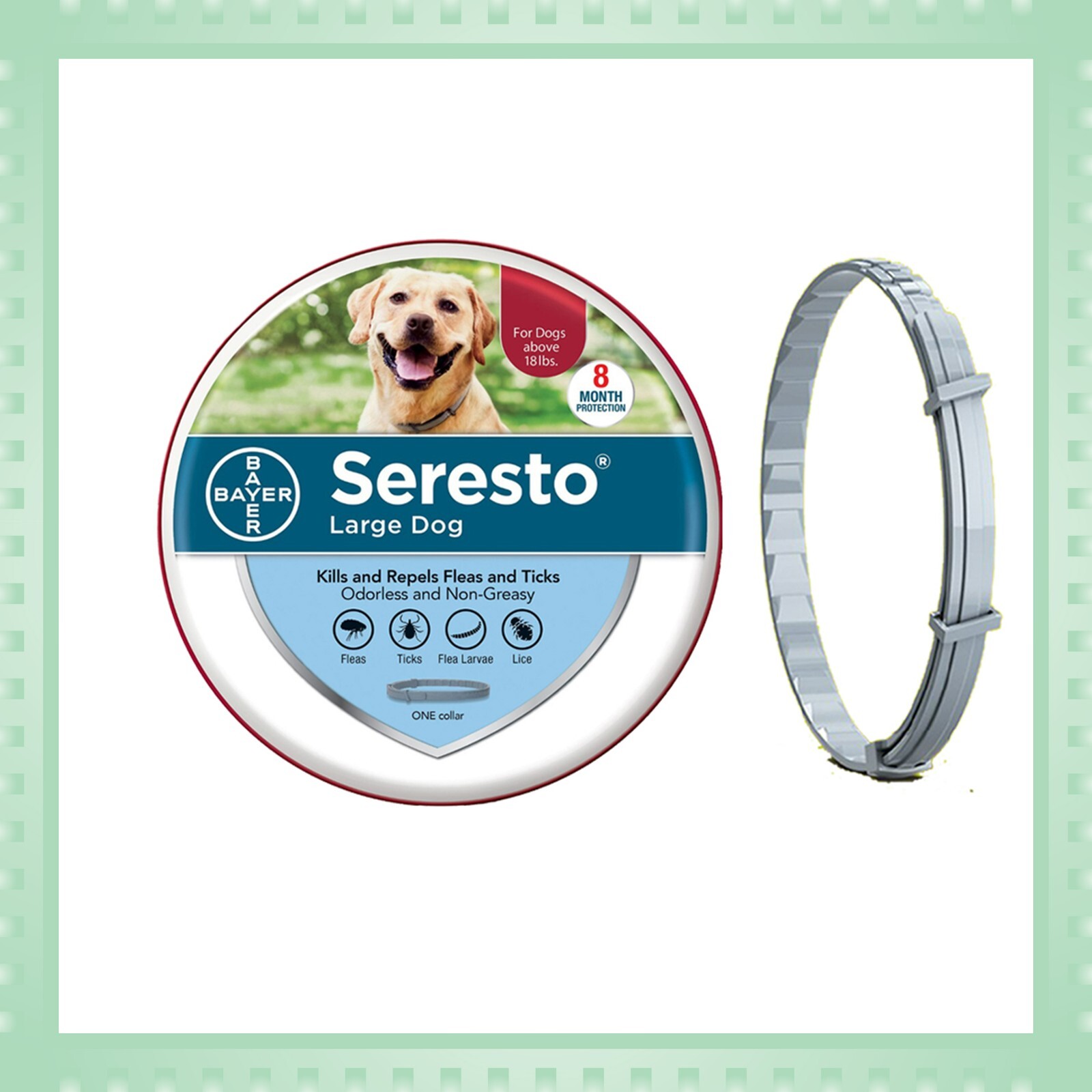 Seresto 8 Month Flea & Tick Prevention Collar for Large Dogs eBay