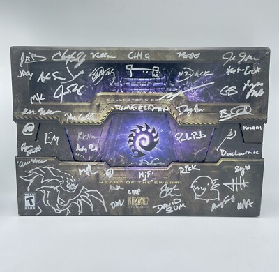 StarCraft II 2 Heart of the Swarm Collectors Edition **SIGNED BY DEVS** COMPLETE