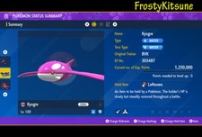 6IV Kyogre Shiny  Non-Shiny Pokemon Scarlet  Violet