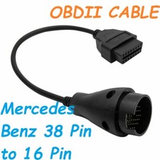 Mercedes Benz 38 Pin to 16 Pin OBDII CABLE OBD OBD2 Car Fault Diagnostic Adapter