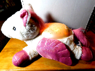 Cloud B~Pets Baby Horse Light-Up Plush Pillow Multi-Color Bulbs Night Light