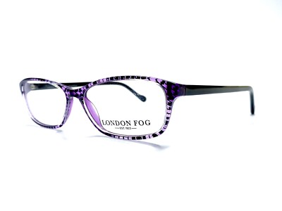 New London Fog Black Clear Purple Houndstooth Cat Eye  display picture 2