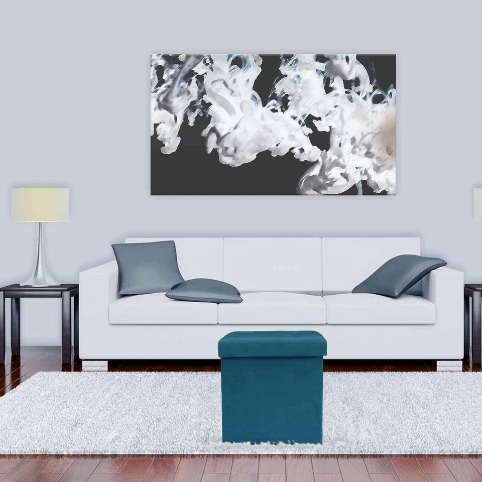 Banco Otomano de Armazenamento, Banco Dobrável/Dobrável Assento Baú com Capa, Camurça Artificial - Imagem 3 de 4