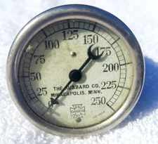 Antique Steampunk Pressure Gauge 250 PSI US GAUGE Co.  N.Y. HUBBARD Co. MPLS