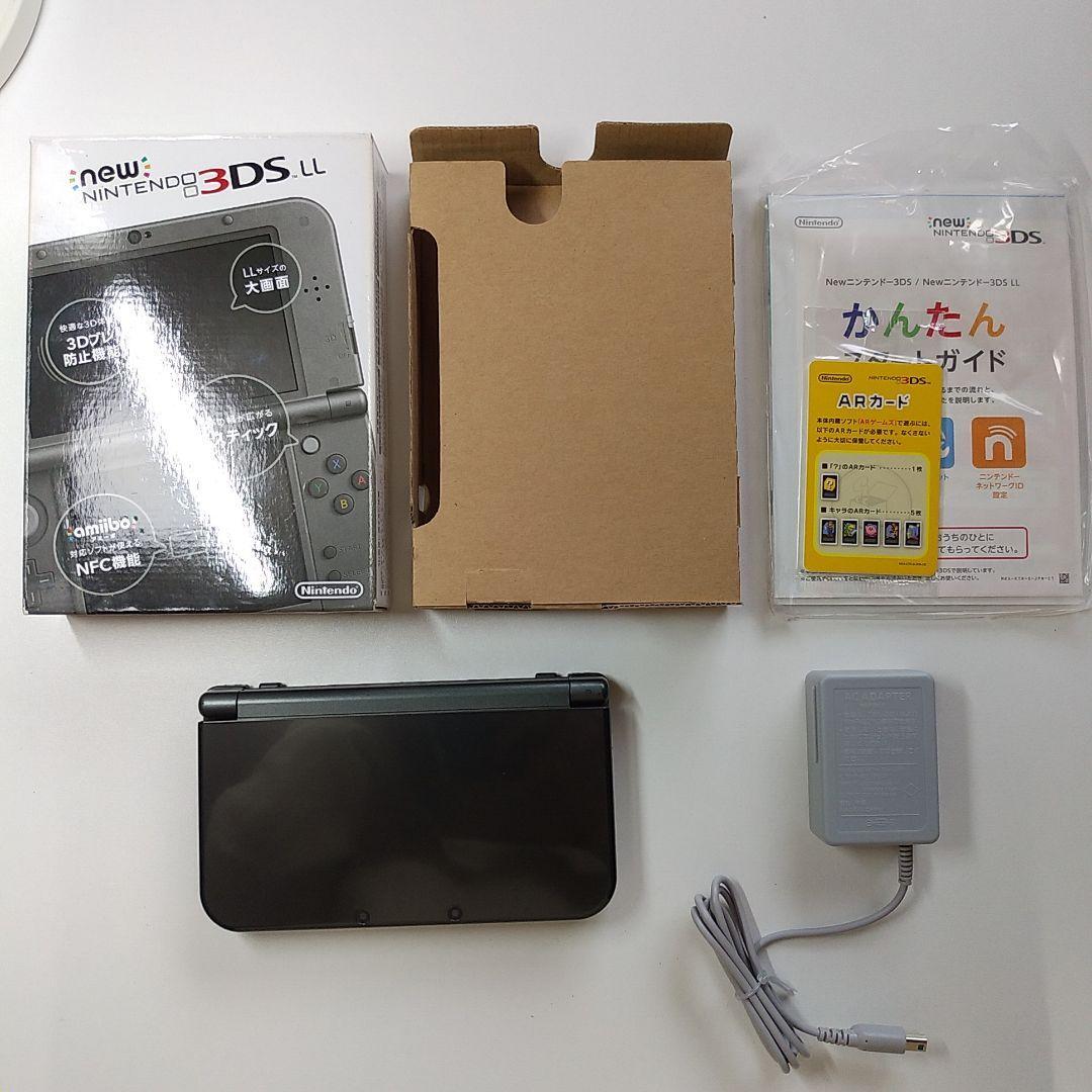 meme toto 3DS メタリックブラック New Nintendo 3DS LL XL Metallic Black Boxed + Game + Mem