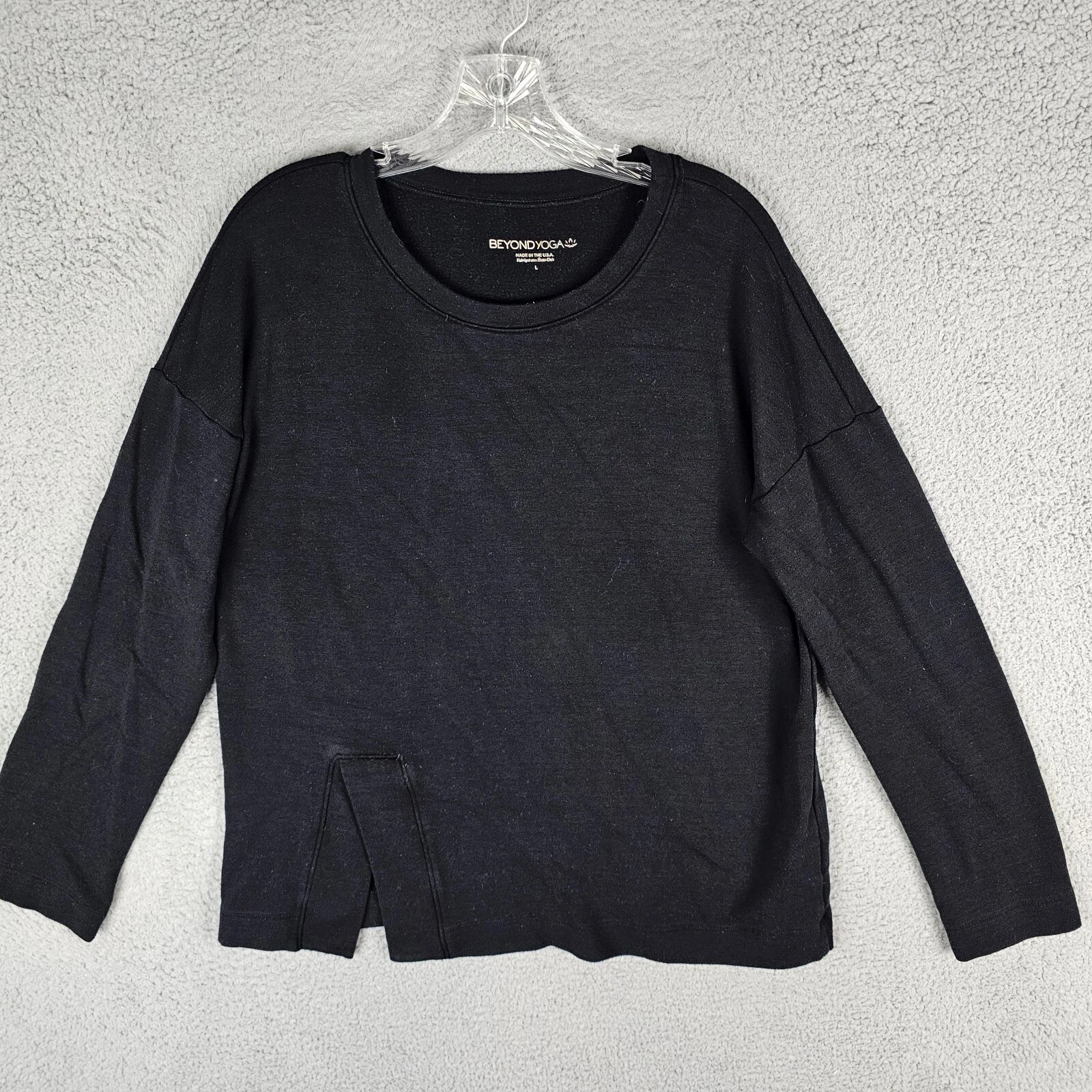 beyond-yoga crew neck modal stretch sweatshirt