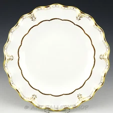 Royal Crown Derby England 10-1/4" ELIZABETH GOLD DINNER PLATE Mint /6 Available