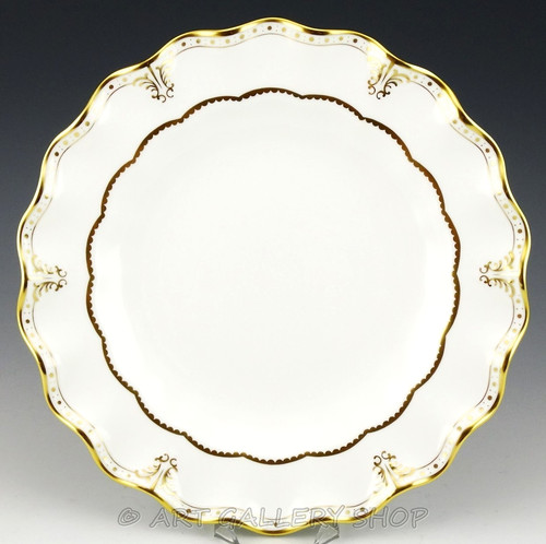 Royal Crown Derby England 10-1/4" ELIZABETH GOLD DINNER PLATE Mint /6 Available