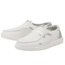 Hey Dude Ladies Wendy FLORAL LILLY WHITE 122160215 NIB