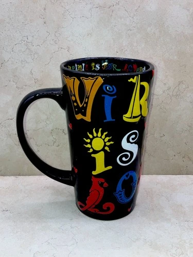 Large “Virginia Is For Lovers” Mug Raised Graphics Outside / Inner Rim Graphics