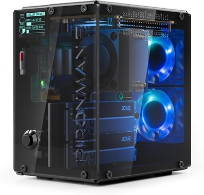 Pironman 5-MAX Raspberry Pi 5 Gehäuse Dual NVMe M.2 SSD PCIe OLED Safe