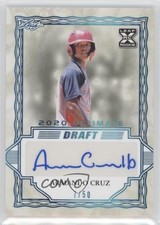 2020 Leaf Ultimate Draft Platinum Spectrum 7/50 Armando Cruz #BA-AC2 Auto 1p5