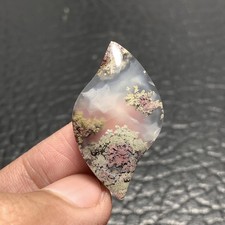 Scenic Moss Agate Cabochon 33x18x6mm High Quality 20 ct