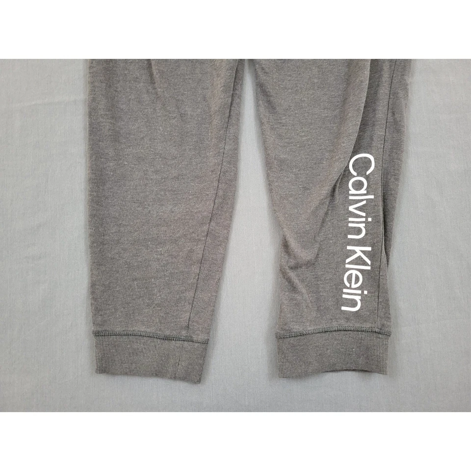 Pantalones Calvin Klein para mujer XL sudaderas tiro alto cónicos prendas de dormir grises Foto 3 de 4
