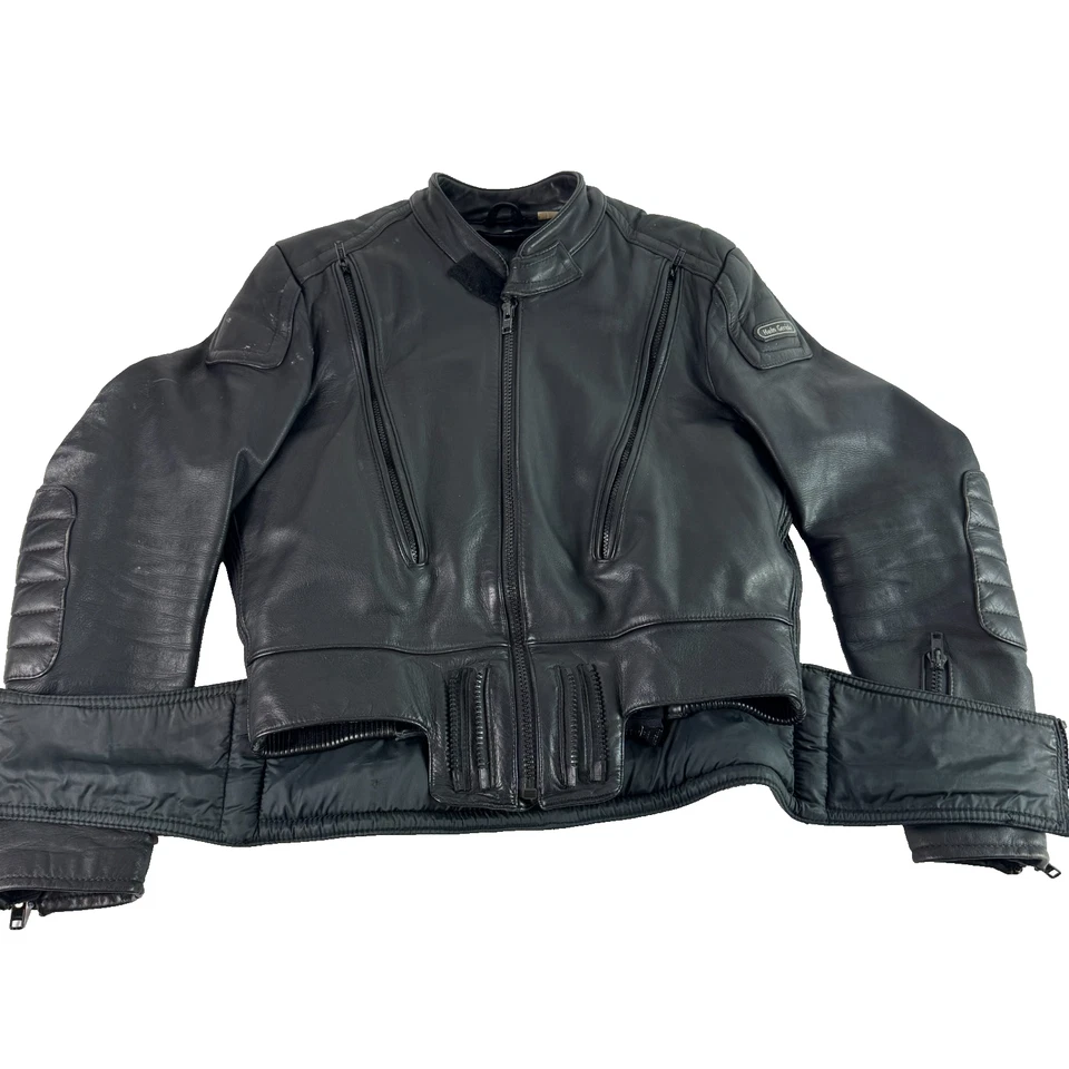 Vintage First Gear Hein Gericke Leather Moto Jacket Thermo Liner Black Size 44 - Image 2 of 4