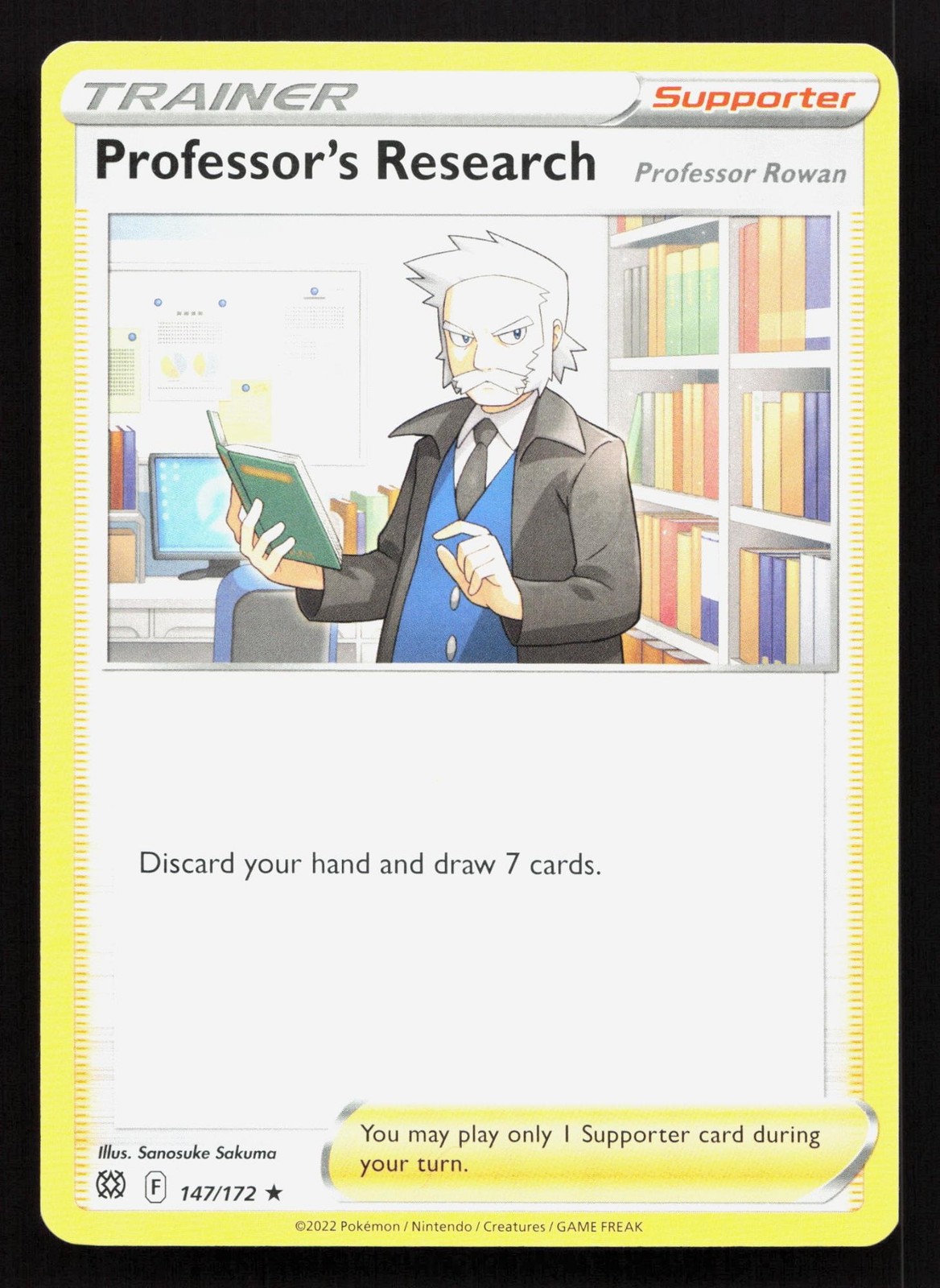 Professor's Research 147/172 Brilliant Stars NM Pokemon Card TCG