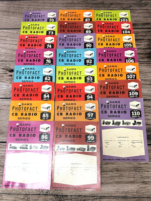 #ad #ad Lot of 23 Sams Photofact CB Radio Series Manuals Instruction Books 1970s $80.10
