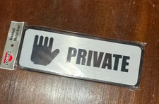 COSCO "PRIVATE" Metal sign NEW