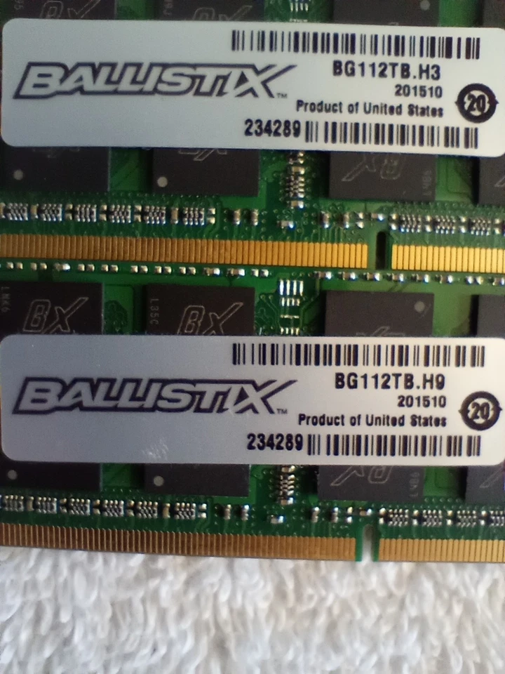 Ballistix By Crucial 16GB (2x8) PC3-12800 DDR3L 1600 MHz 1.35V SO-DIMM Laptop - Image 3 of 4