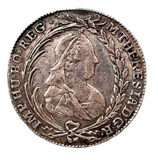 20 Kreuzer 1772 EVS AS Prague Austria Maria Theresa Silver