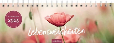 ARSEDITION GMBH Tischkalender Lebensweisheiten 2026 | Kalender | 128 S. | Deutsch | 2026
