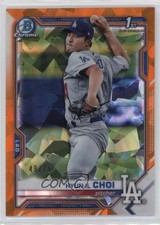 2021 Bowman Sapphire Edition Orange Refractor 49/75 Hyun-il Choi #BCP-130 1ek2