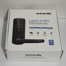 ULTRALOQ Latch 5 NFC Smart Door Lock w/ Built-in WiFi & NFC - BLACK