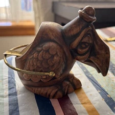 Vintage Buzzard Vulture Bird Ashtray - Tobacciana