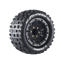 Louise R/C MFT MT-Pioneer Soft 1/10 Monster Truck Tires, 12, 14, 17mm Hex