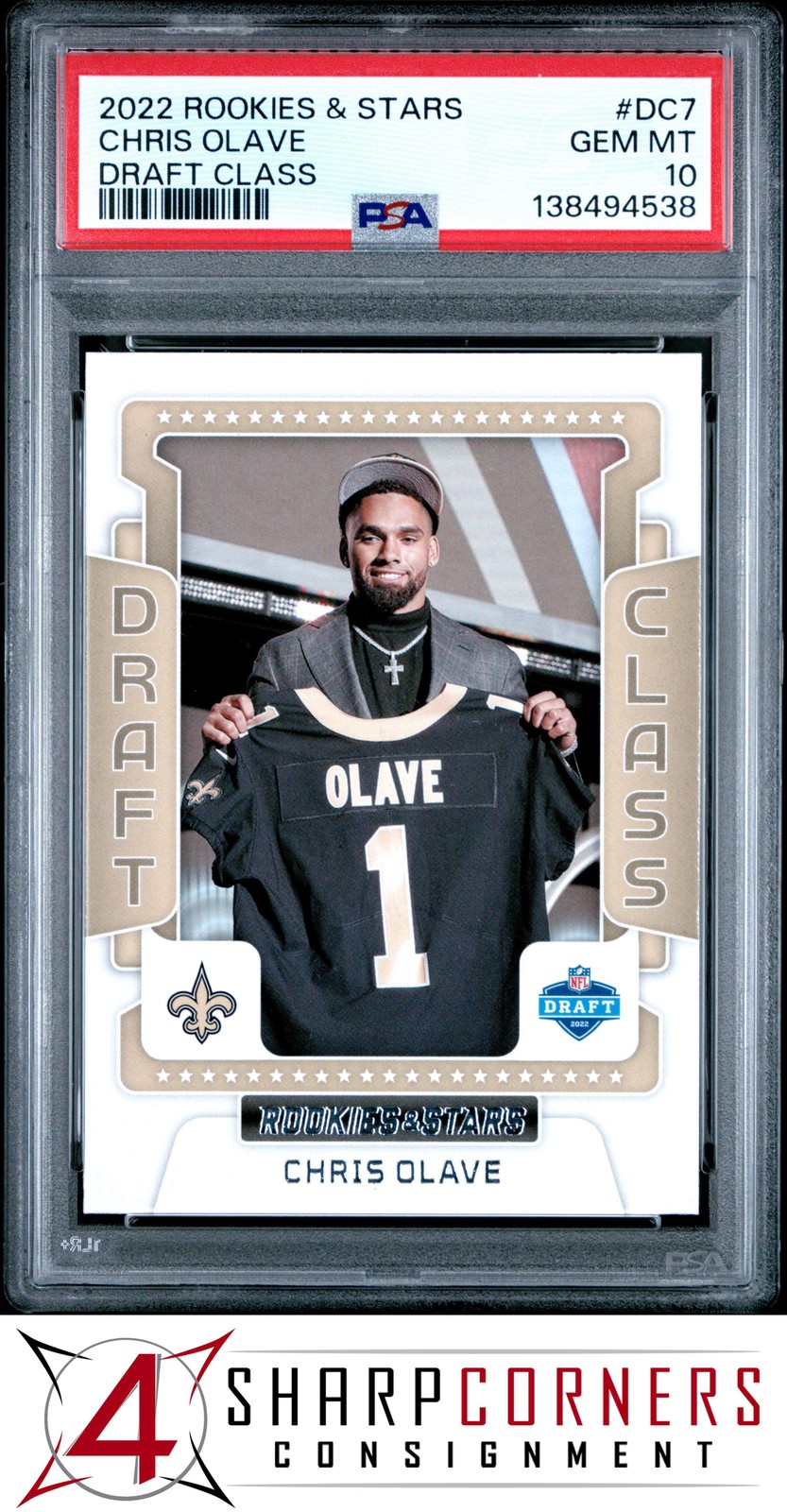 Chris Olave Panini Rookies & Stars Draft Class #DC7 Base