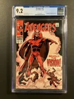 The Avengers #57 CGC 9.2 High Grade 1st Appearance Of Vision 1968 Brand New Slab