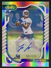 2022 Panini Absolute #168 Jelani Woods Spectrum Rookie Signature Auto /199