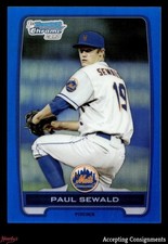 2012 Bowman Chrome Draft Blue Refractors #BDPP117 Paul Sewald 1st ROOKIE 146/250