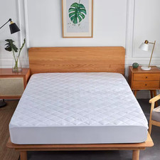 Quilted Fitted Full Waterproof Mattress Protector Free Shipping New
