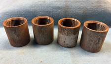1-1/4" FNPT PIPE COUPLING 2-1/16" LONG LOT OF 4