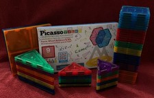 Lot of 75 Loose Picasso Magnetic Tile Pieces ...