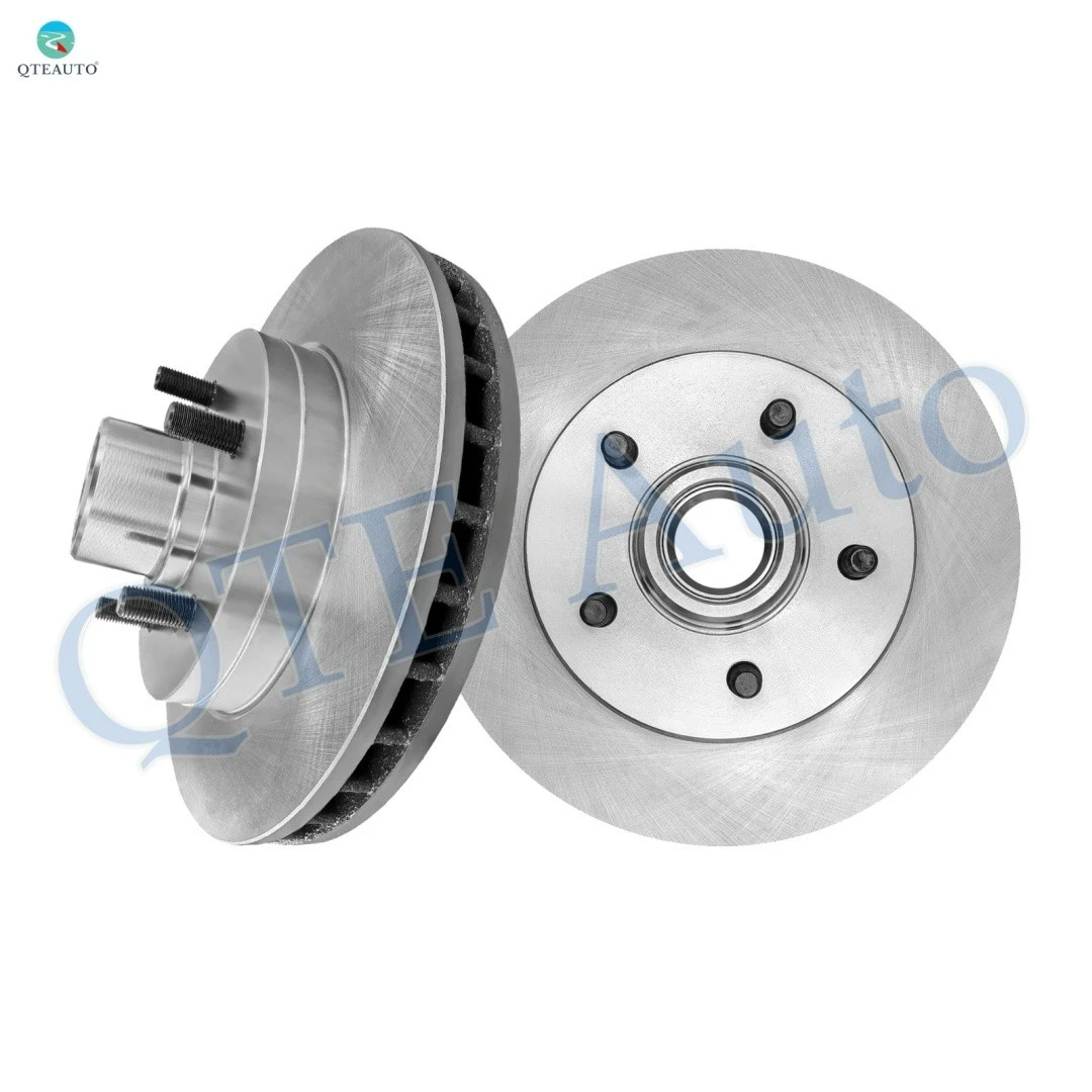 Front Disc Brake Rotors And Hub Assembly Pair Front Disc Brake Rotors And Hub Assembly Pair