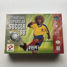 New International Superstar Soccer '98 Nintendo 64 N64 1998 Super Rare Sealed
