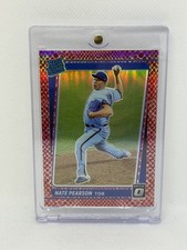 2021 Donruss Optic Red Dragon Rated Rookie #38 Nate Pearson /110 Blue Jays