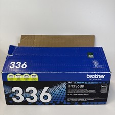 Brother TN-336 TN-336BK Black Toner GENUINE NEW SEALED Bag Oem