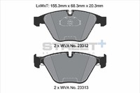 BremsbeläGe BMW 5 (E60) 535 Xi Baujahr 03/07-08/08 KW 225 PS 306 - Pagid Racing