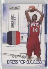 2010 Rookies & Stars Dress for Success Materials Prime 46/49 Derrick Favors 0af