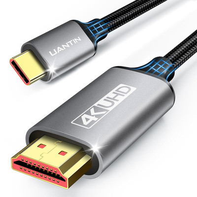 USB C to HDMI Cable 6Ft | 4K High-Speed 3.1 Type-C 6FT, Gray