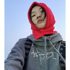 Winter Hat Warm Windproof Cap Women Wool Scarf Caps Mask Bonnet Knitted Hats