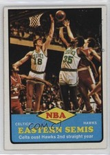 1973 Topps NBA Eastern Semis Dave Cowens Paul Silas (Celtics vs Hawks) HOF 2u3