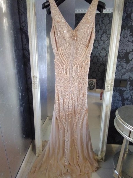 Women Alberta Ferretti Dress Peach 38 / M / 46