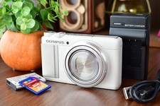 Excellent 5 Olympus Stylus XZ-10 12.0MP White f/1.8 Digital Camera From Japan