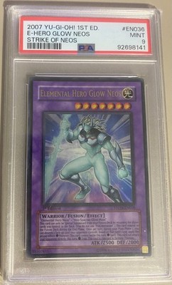 Elemental Hero Glow Neos STON-EN036 Strike of Neos 1st Edition PSA