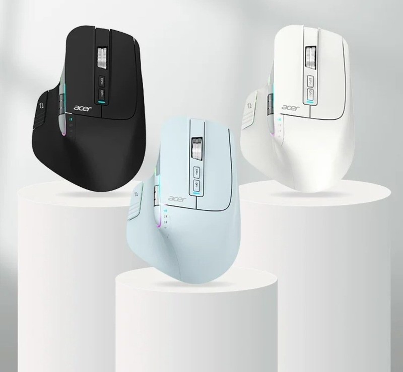Acer Wireless Mouse Bluetooth 4000 DPI RGB Laptop Mouse Ergonomic Mice